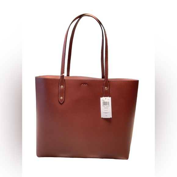 NWT Coach New York Leather Town Wine Tote 72673 - Picture 3 of 10
